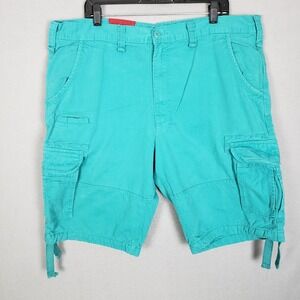 Jordan Craig Cinch Cargo Shorts Bright Seafoam Blue Surfer Skater Streetwear 38